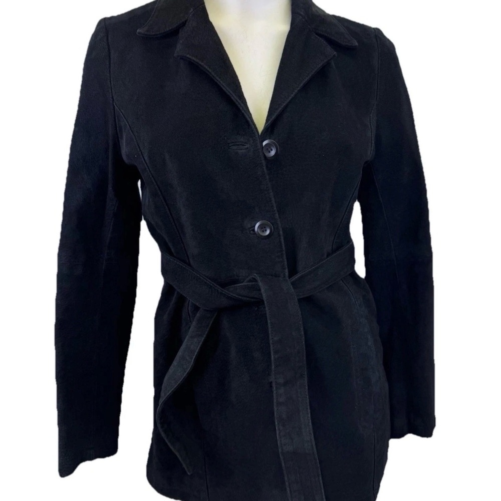 Paris Blues Black Belted Trench Coat